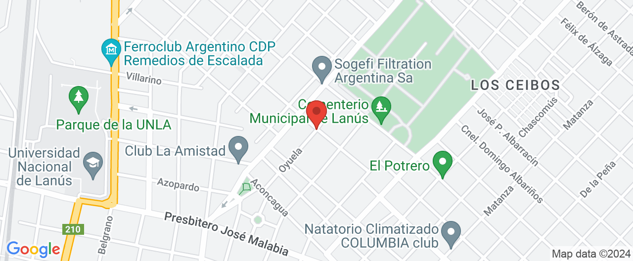 Mapa de la ubicación