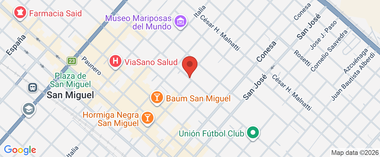 Mapa de la ubicación
