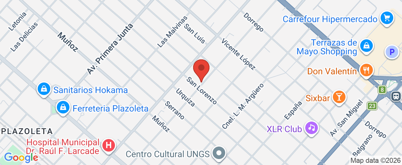 Mapa de la ubicación