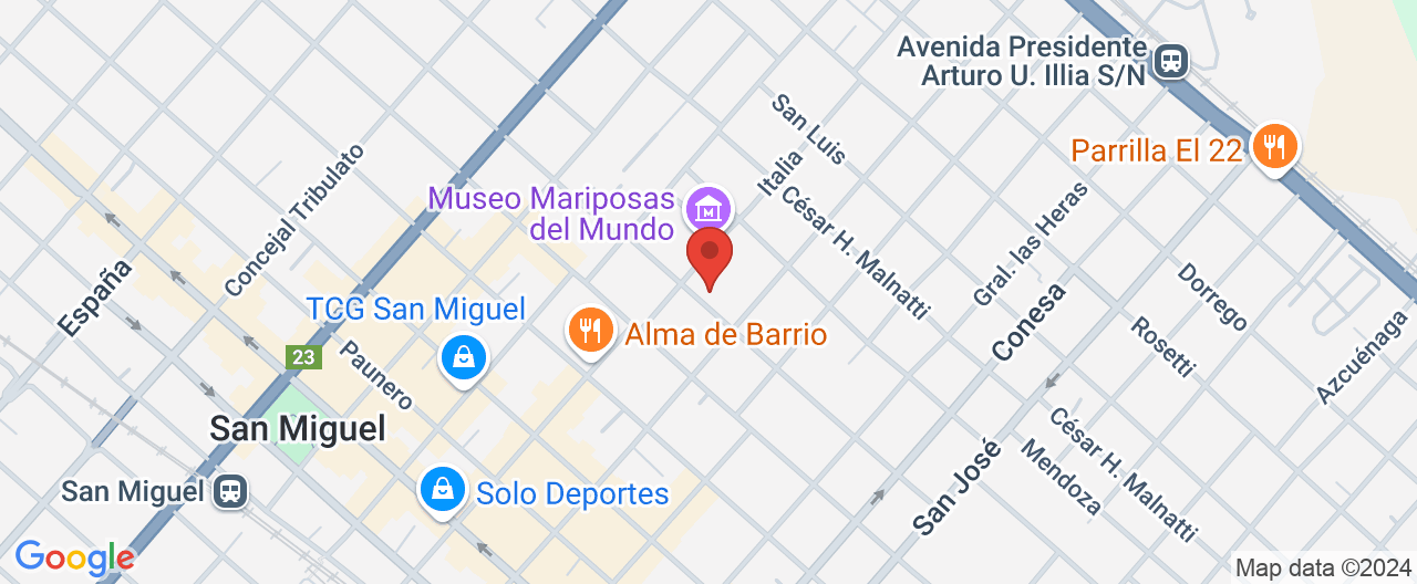 Mapa de la ubicación