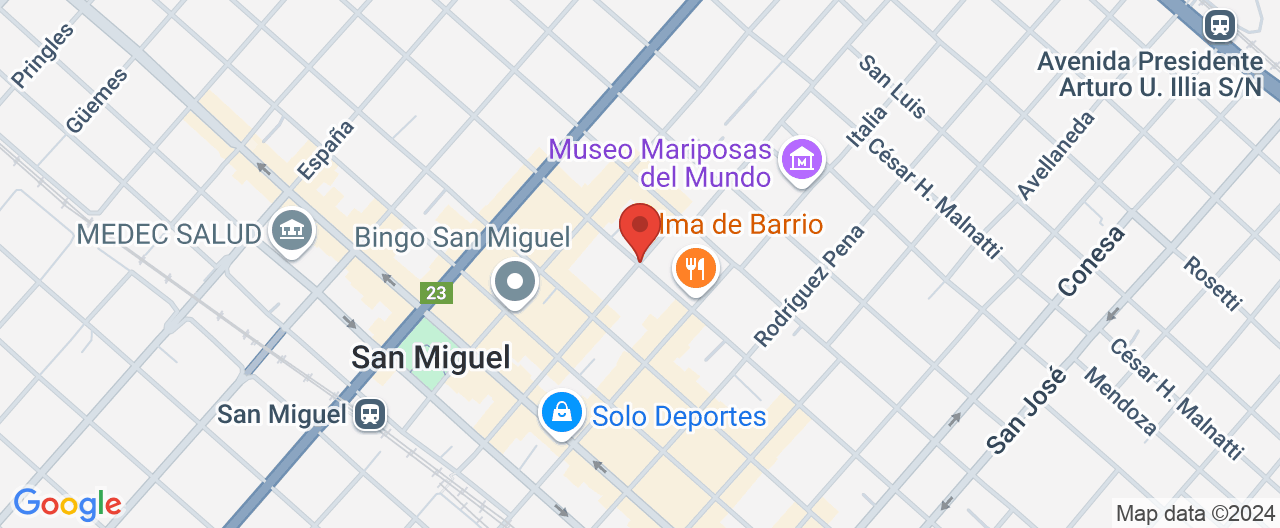 Mapa de la ubicación