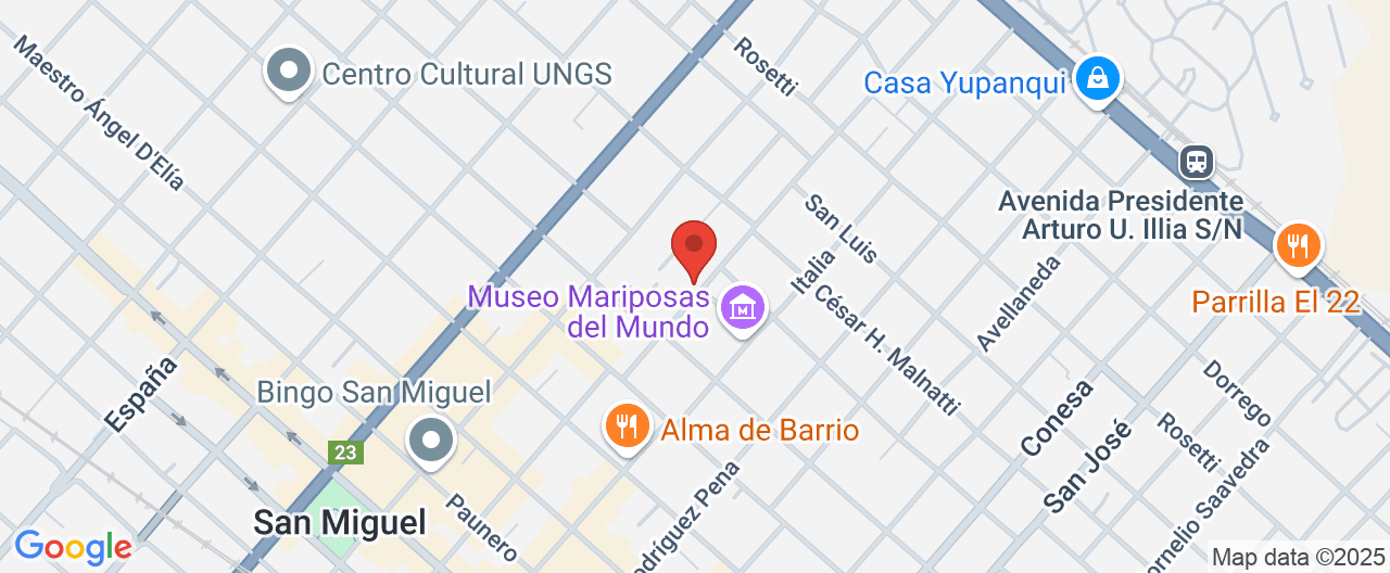 Mapa de la ubicación