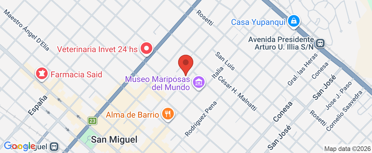 Mapa de la ubicación