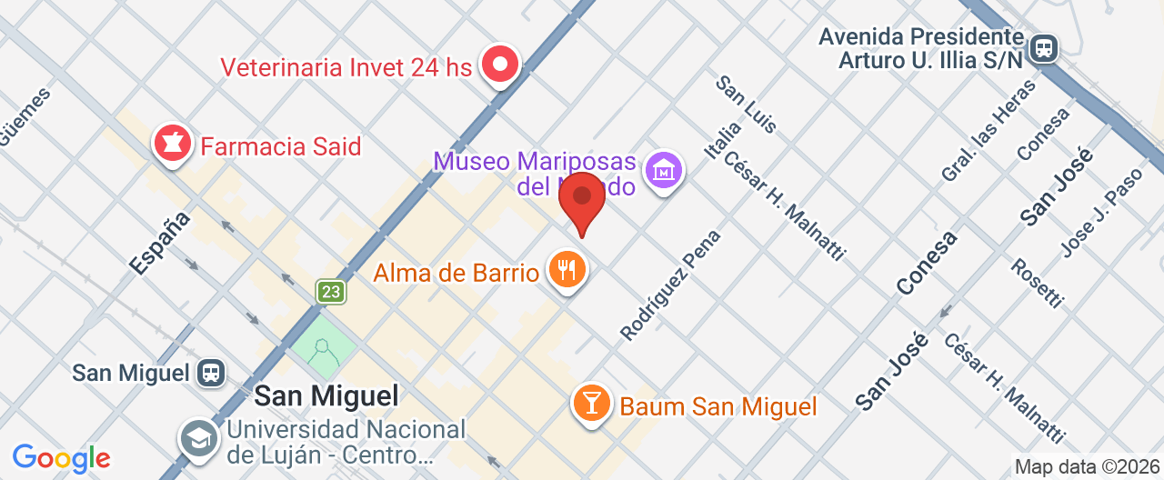 Mapa de la ubicación