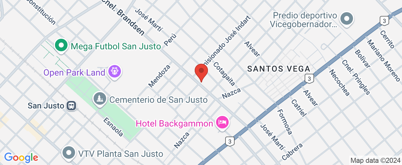 Mapa de la ubicación
