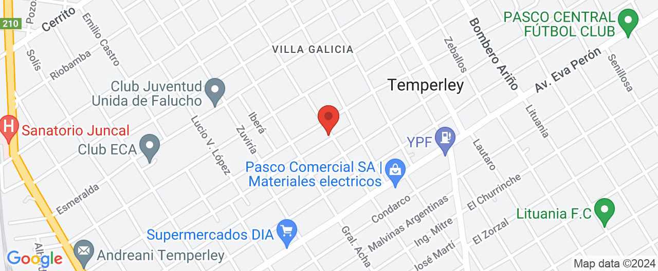 Mapa de la ubicación