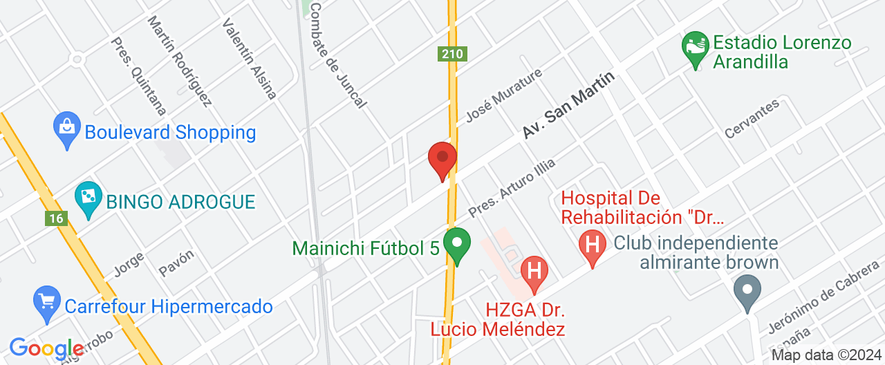 Mapa de la ubicación
