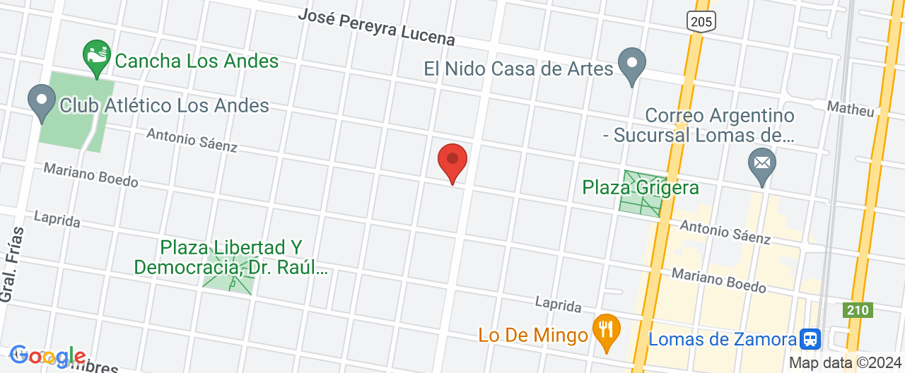 Mapa de la ubicación