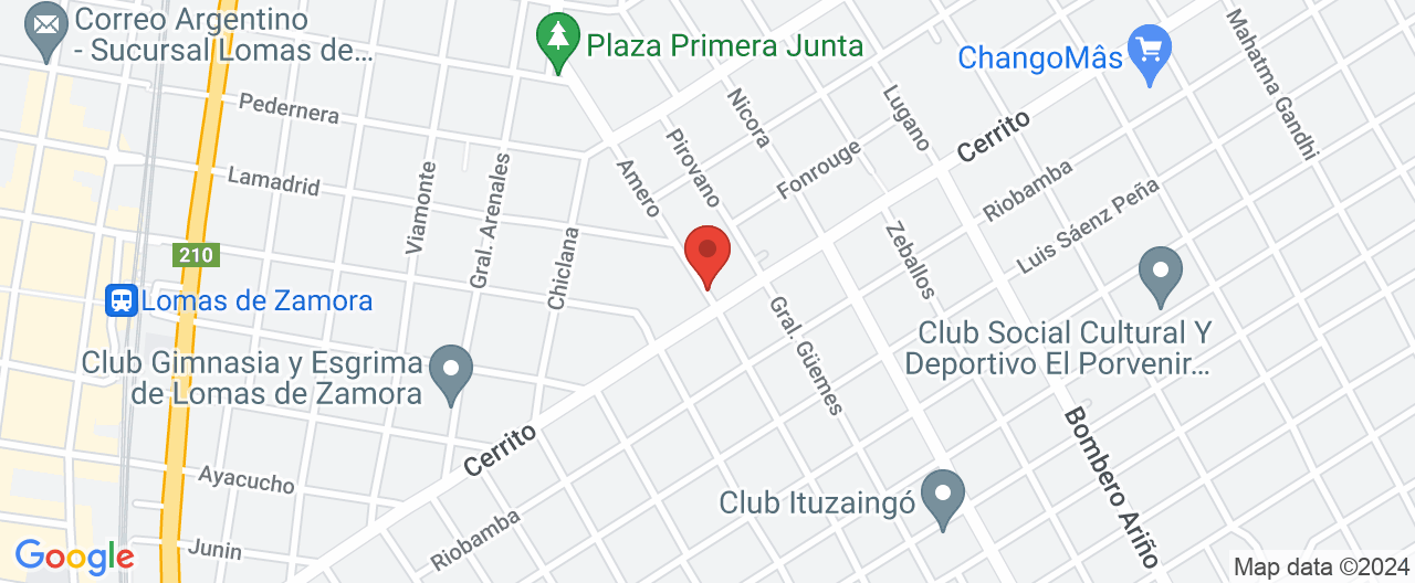 Mapa de la ubicación