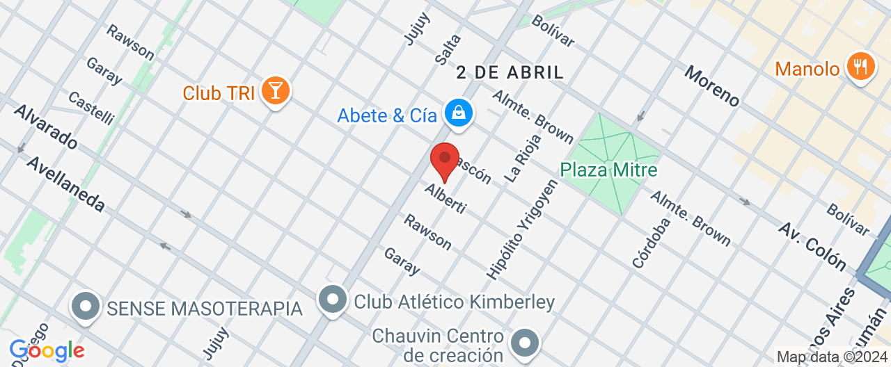 Mapa de la ubicación