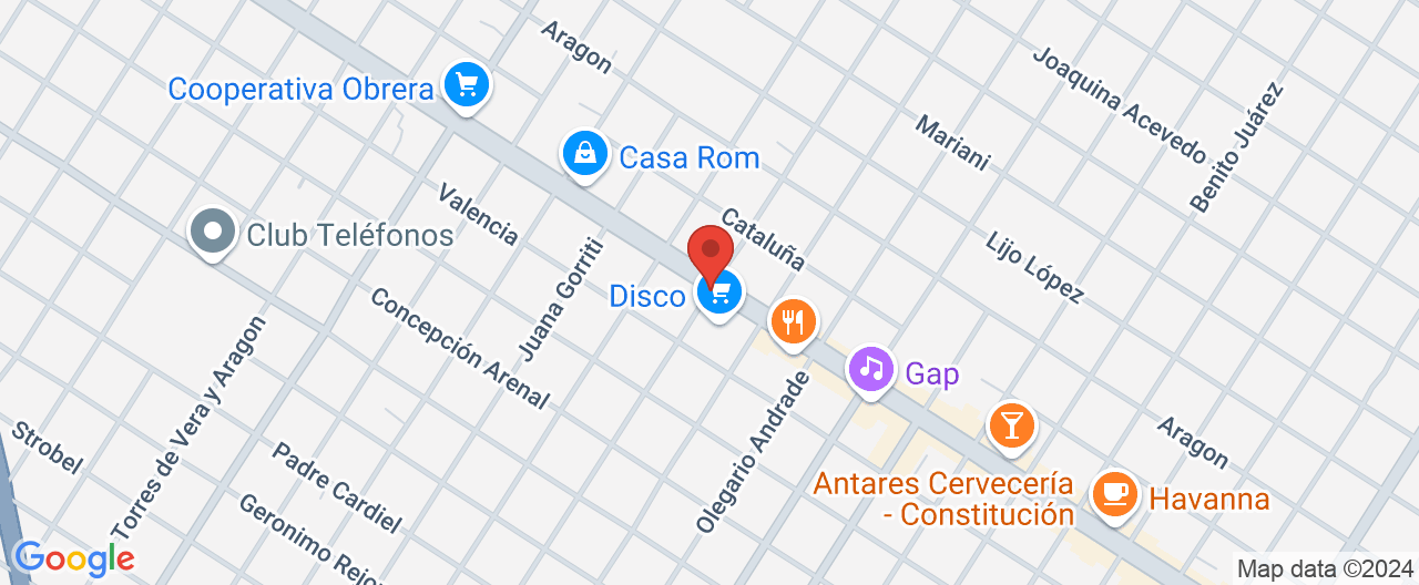 Mapa de la ubicación