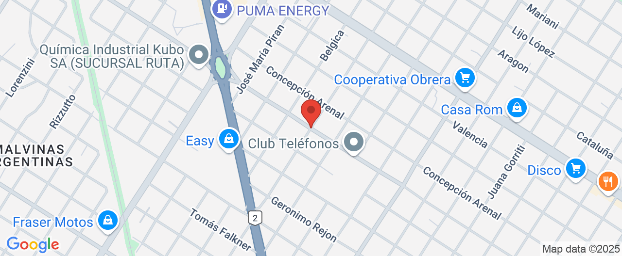 Mapa de la ubicación