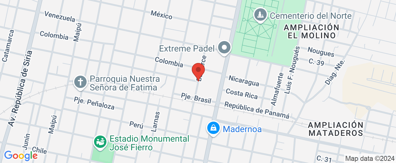 Mapa de la ubicación