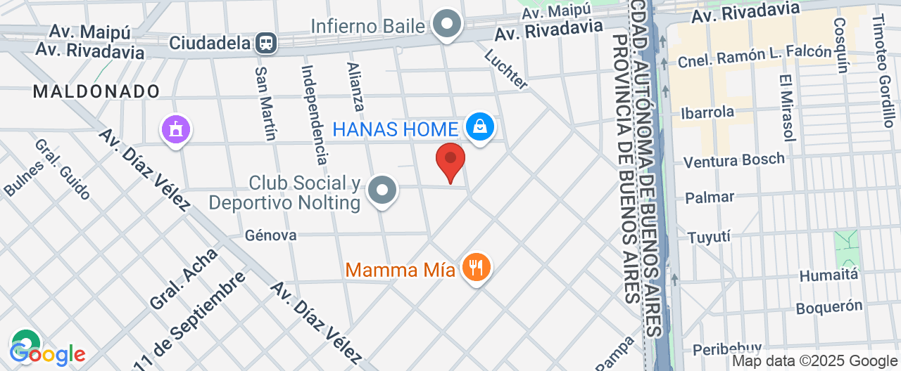 Mapa de la ubicación