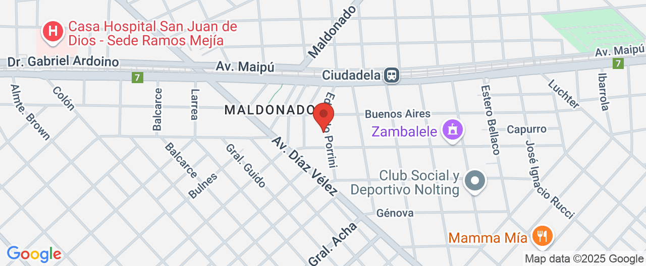 Mapa de la ubicación