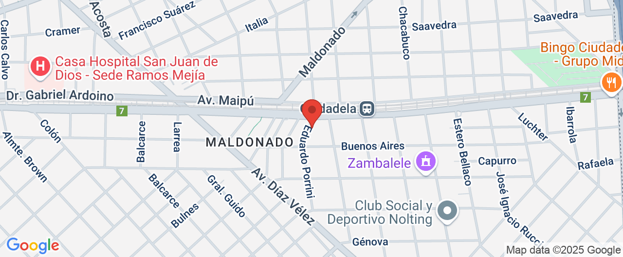 Mapa de la ubicación