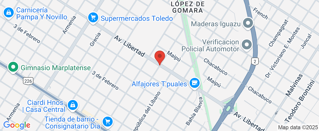 Mapa de la ubicación