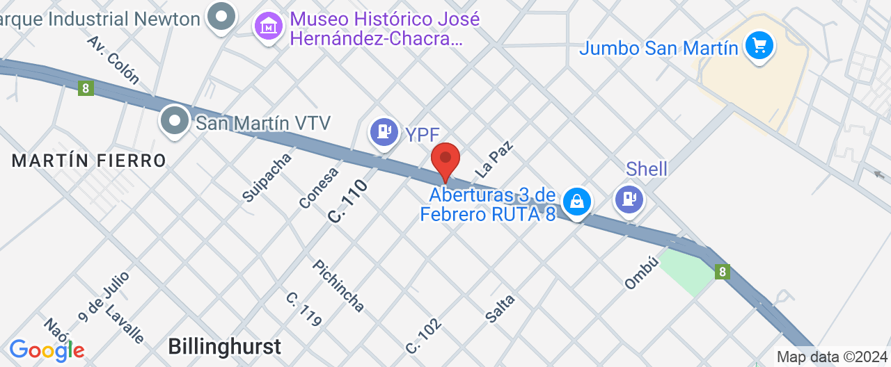 Mapa de la ubicación