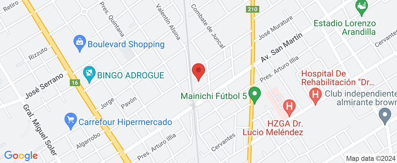 Mapa de la ubicación