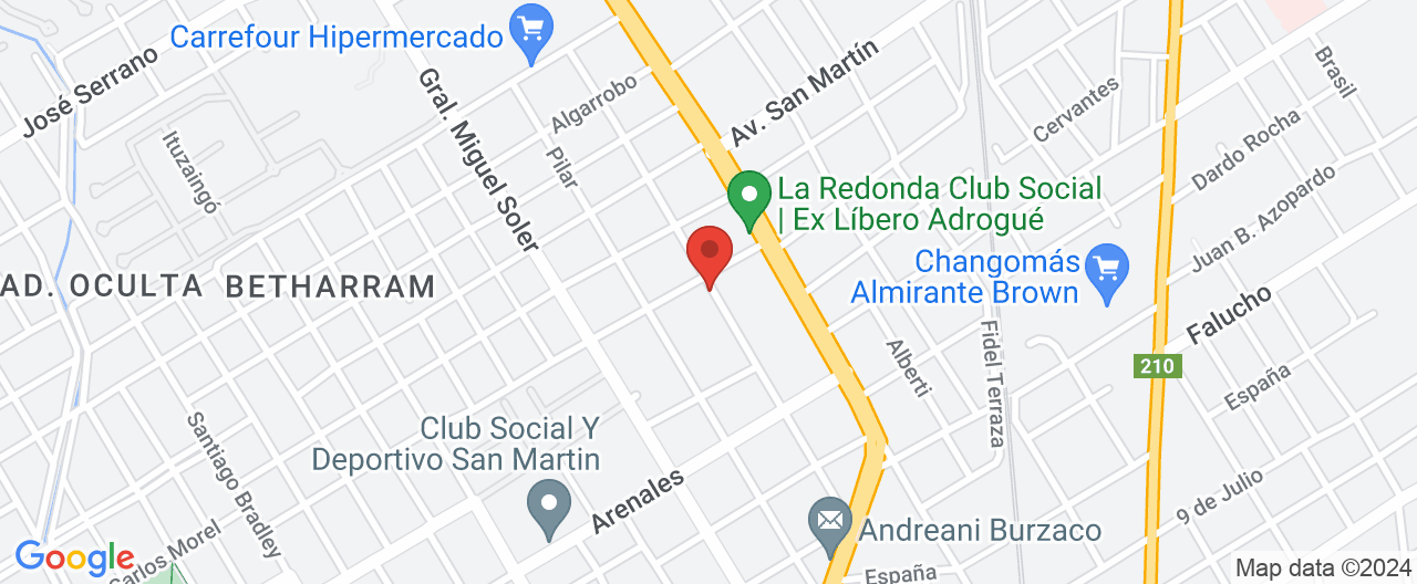 Mapa de la ubicación