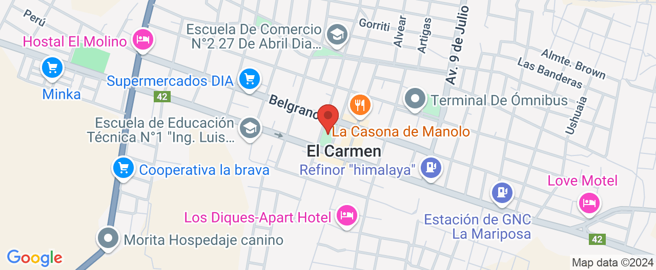 Mapa de la ubicación