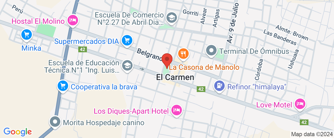 Mapa de la ubicación