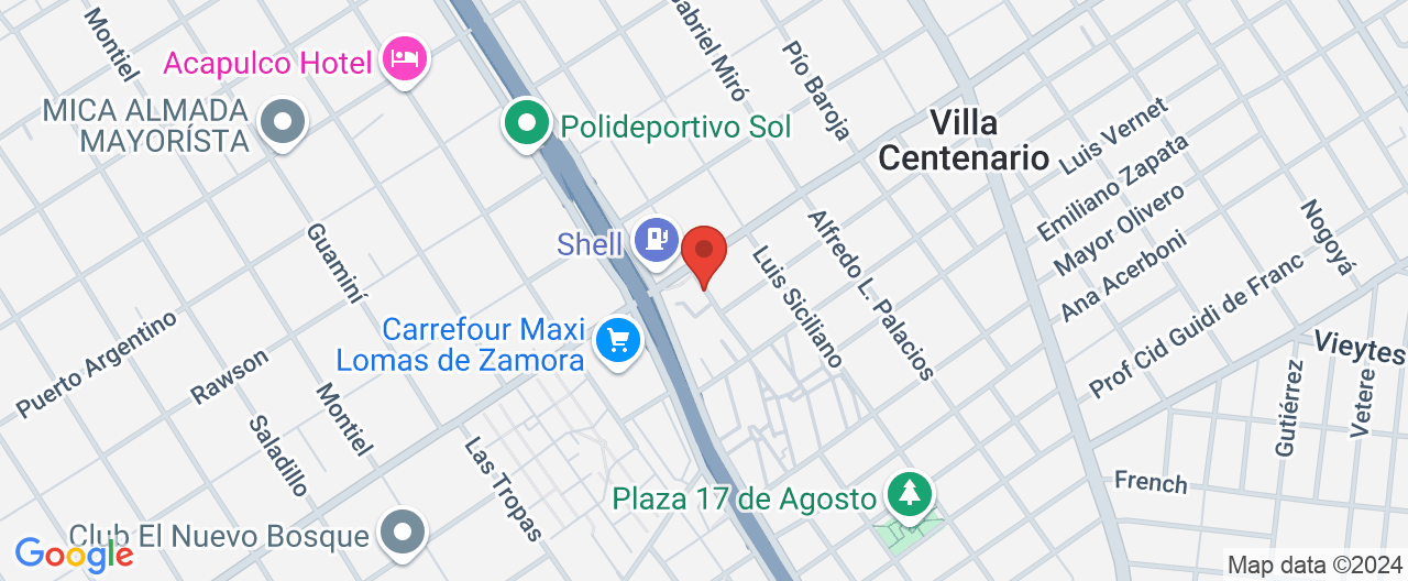 Mapa de la ubicación