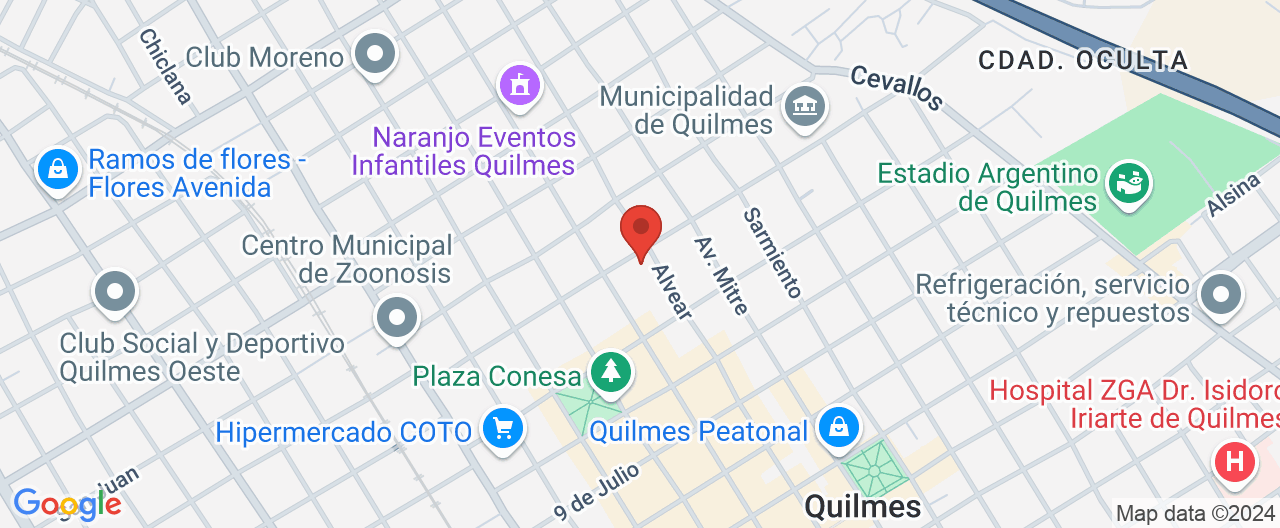 Mapa de la ubicación