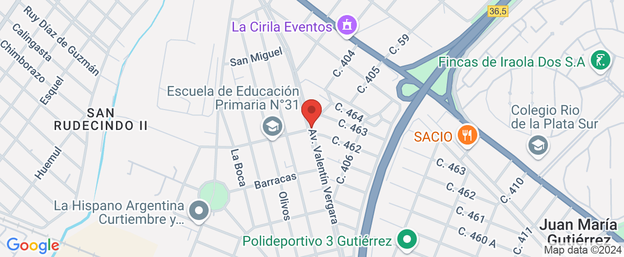 Mapa de la ubicación