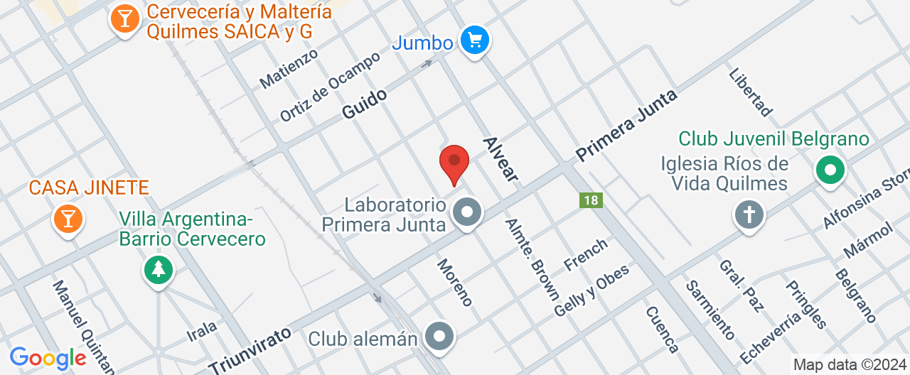 Mapa de la ubicación