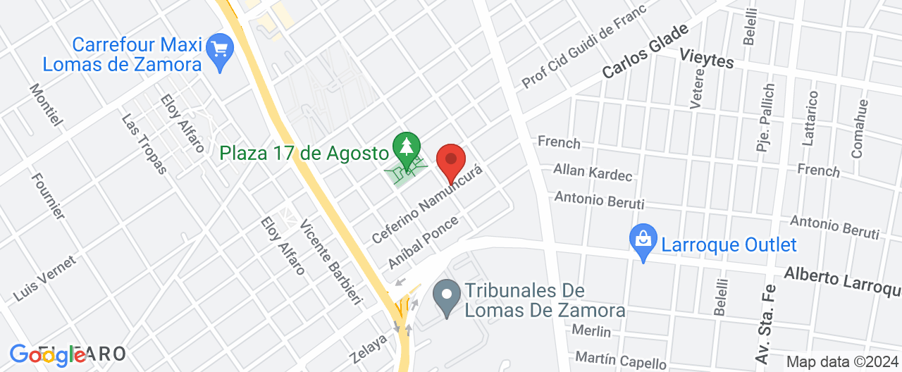Mapa de la ubicación