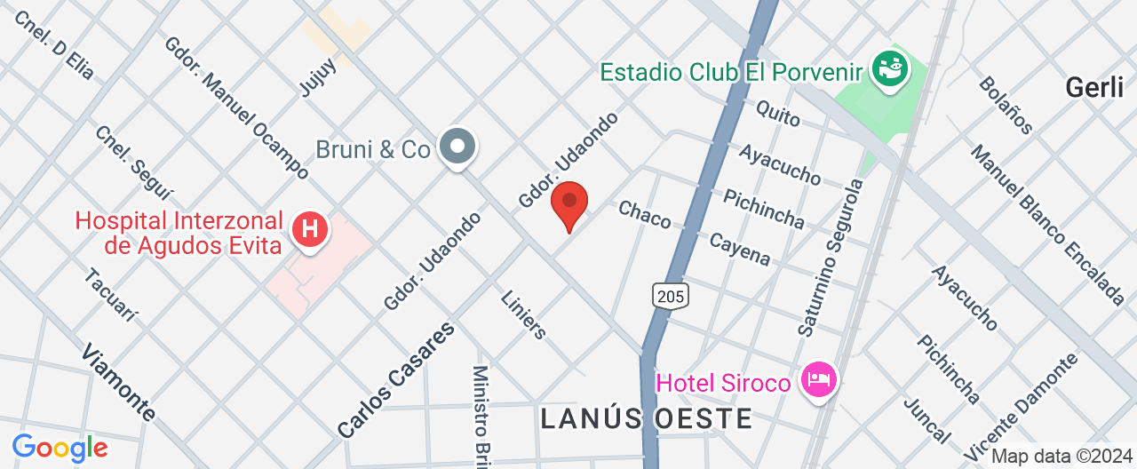 Mapa de la ubicación