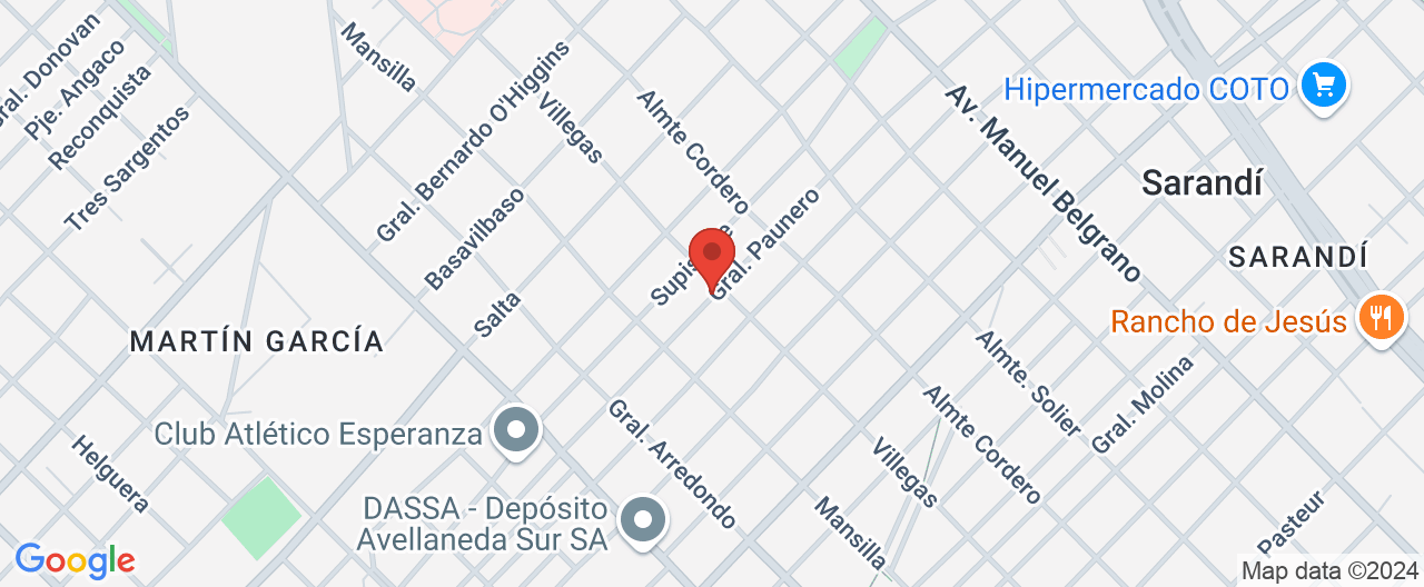 Mapa de la ubicación