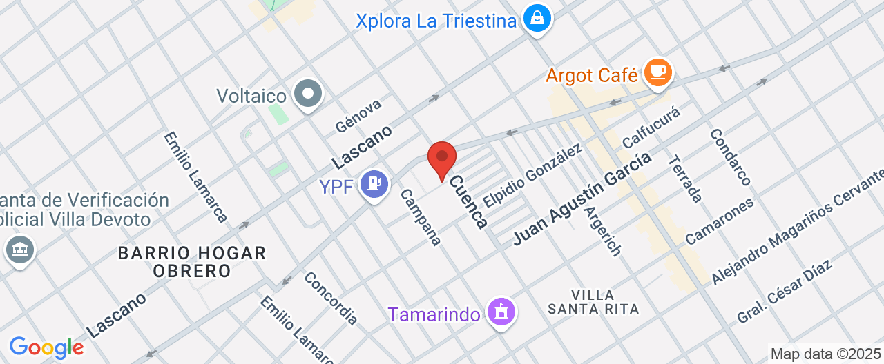 Mapa de la ubicación