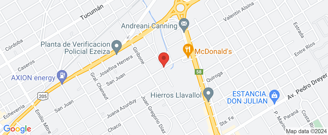 Mapa de la ubicación