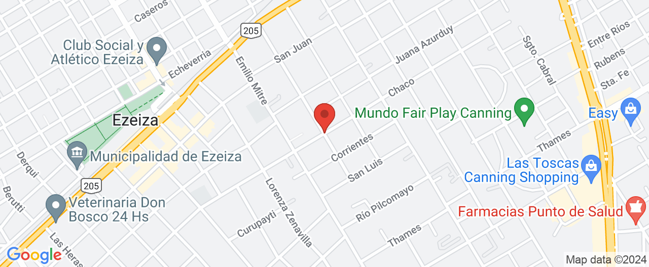 Mapa de la ubicación