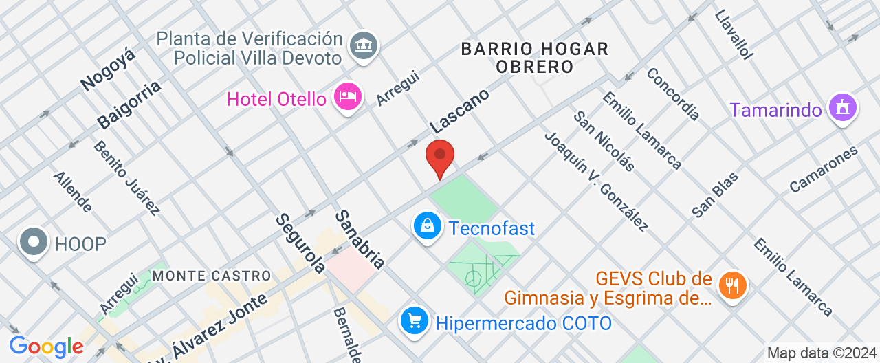 Mapa de la ubicación