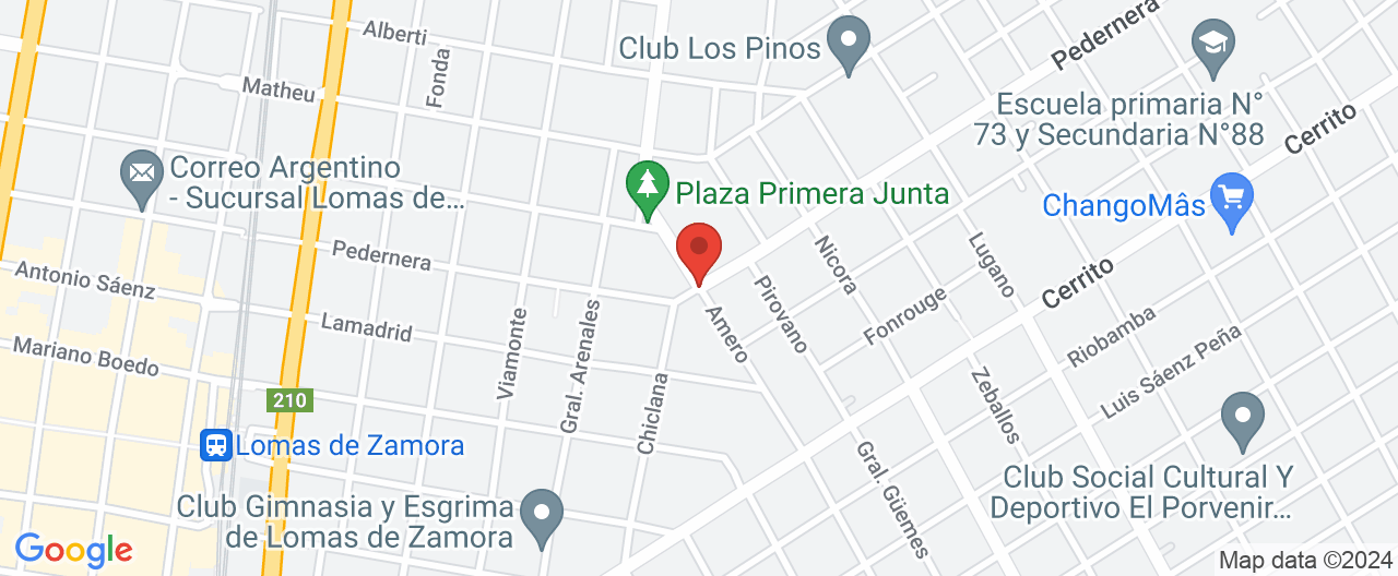 Mapa de la ubicación
