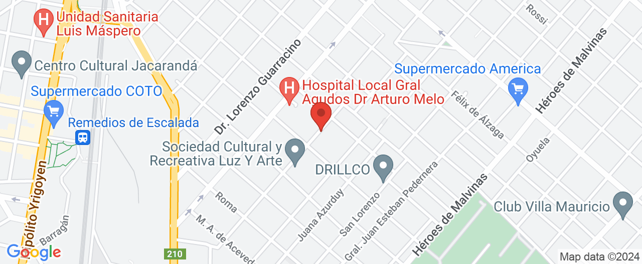 Mapa de la ubicación