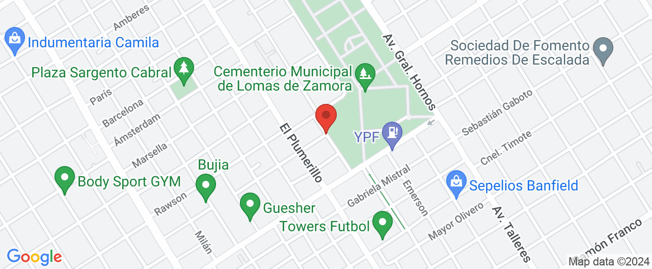 Mapa de la ubicación