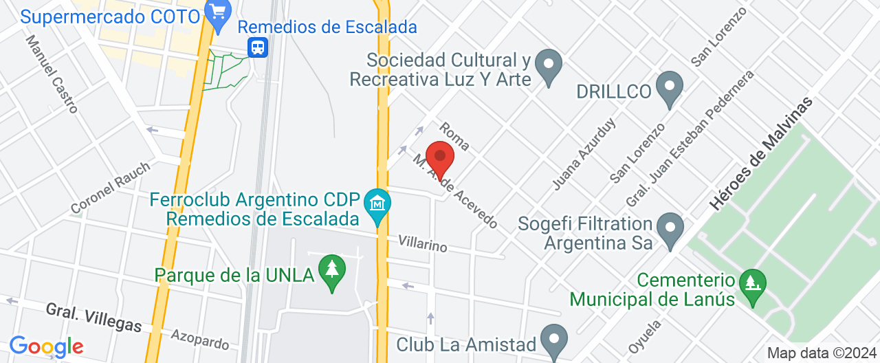 Mapa de la ubicación