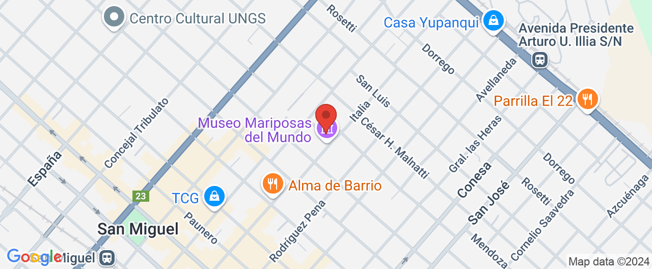 Mapa de la ubicación
