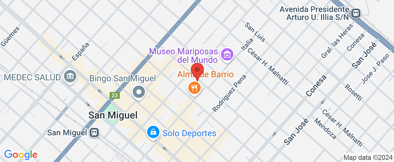 Mapa de la ubicación