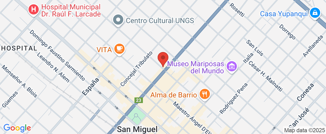 Mapa de la ubicación