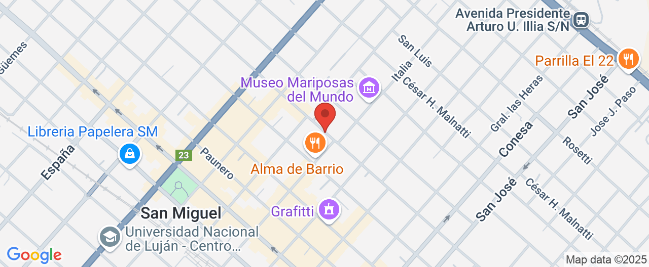 Mapa de la ubicación