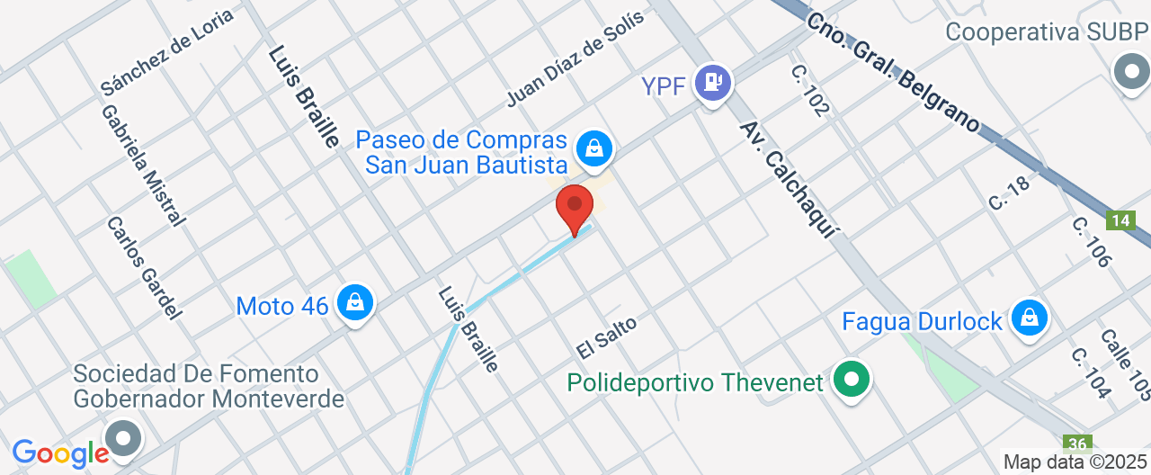 Mapa de la ubicación