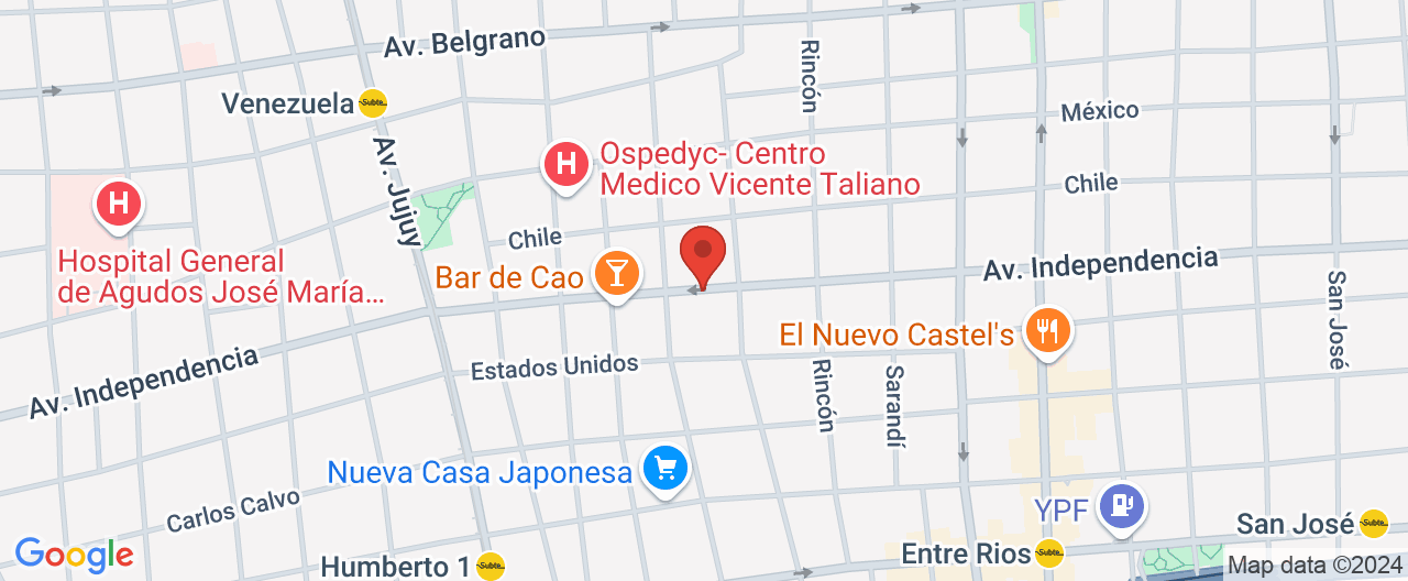 Mapa de la ubicación