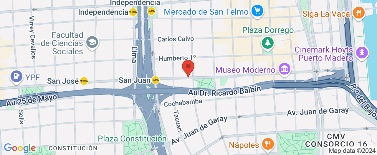 Mapa de la ubicación