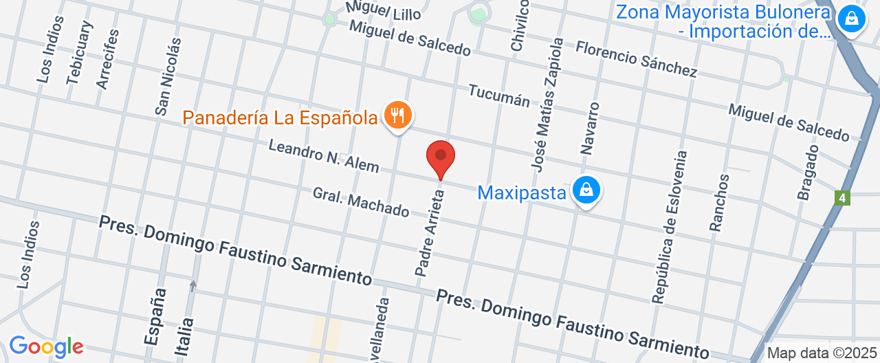 Mapa de la ubicación
