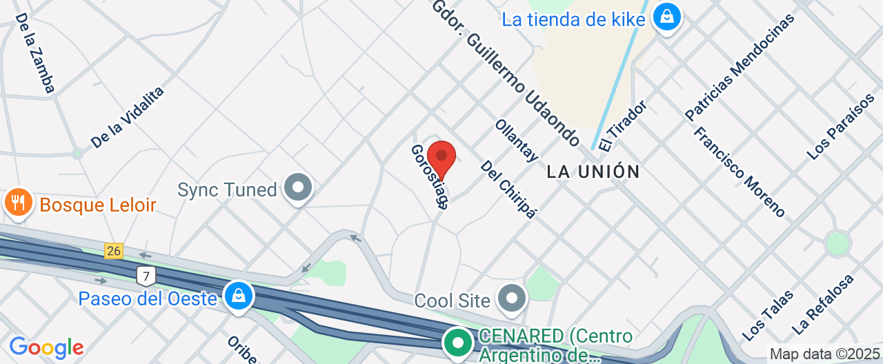 Mapa de la ubicación